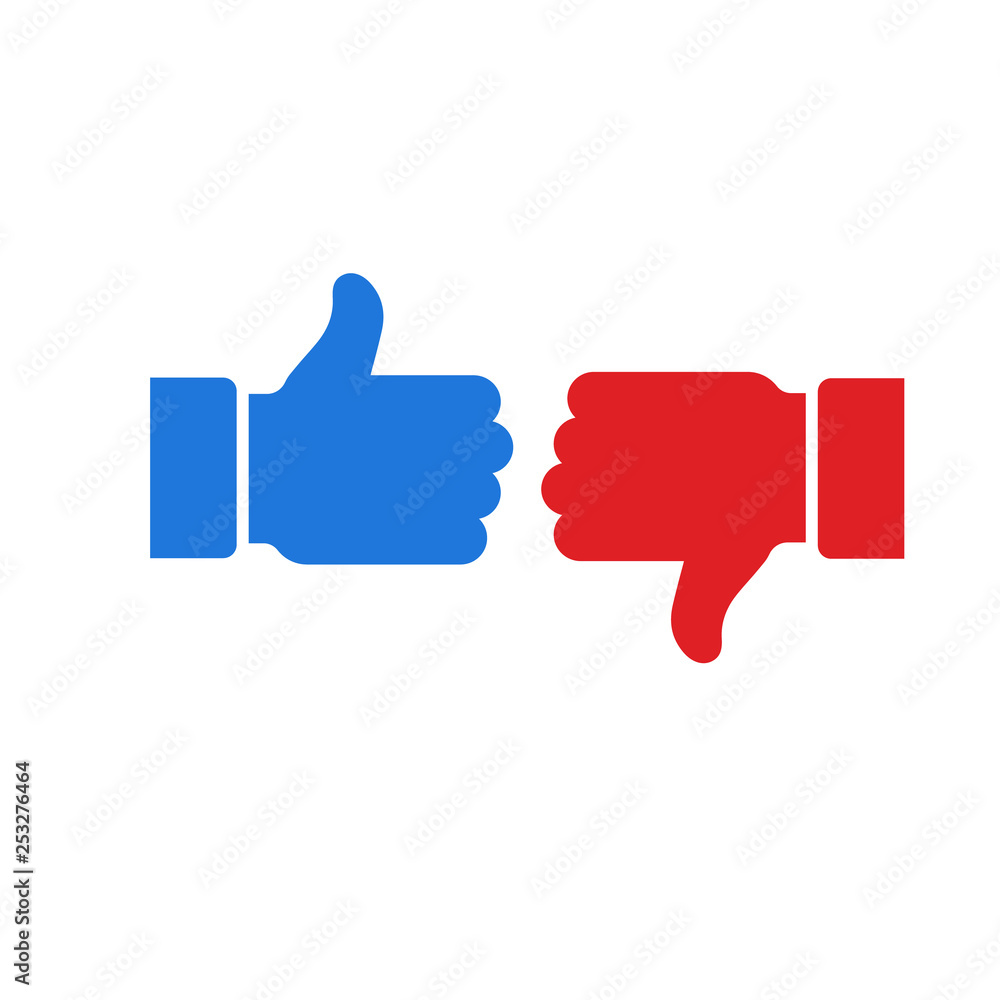 thumb up and down signage. Thumb up symbol, finger up icon. like and dislike sign thumb up and down signage. Thumb up symbol, finger up icon. like and dislike sign