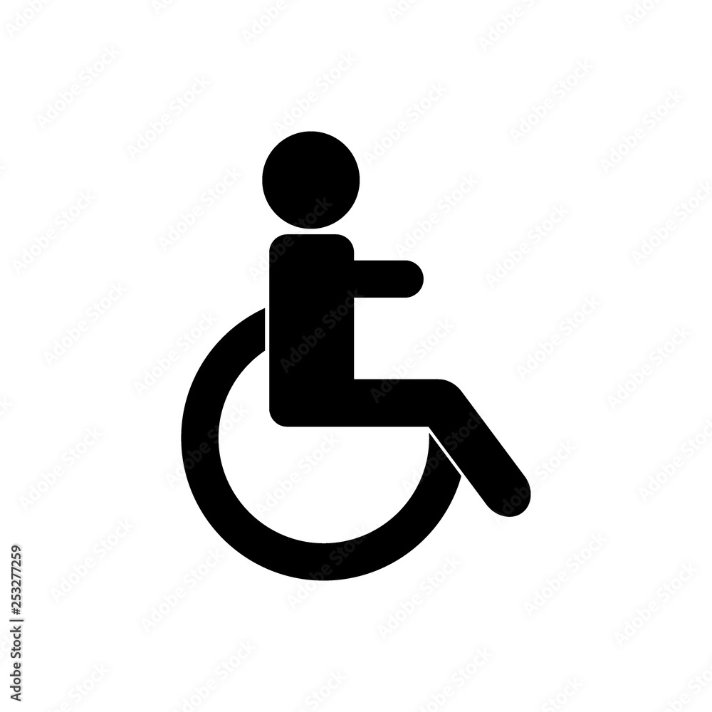 Disabled vector icon. Gender icon Disabled vector icon. Gender icon