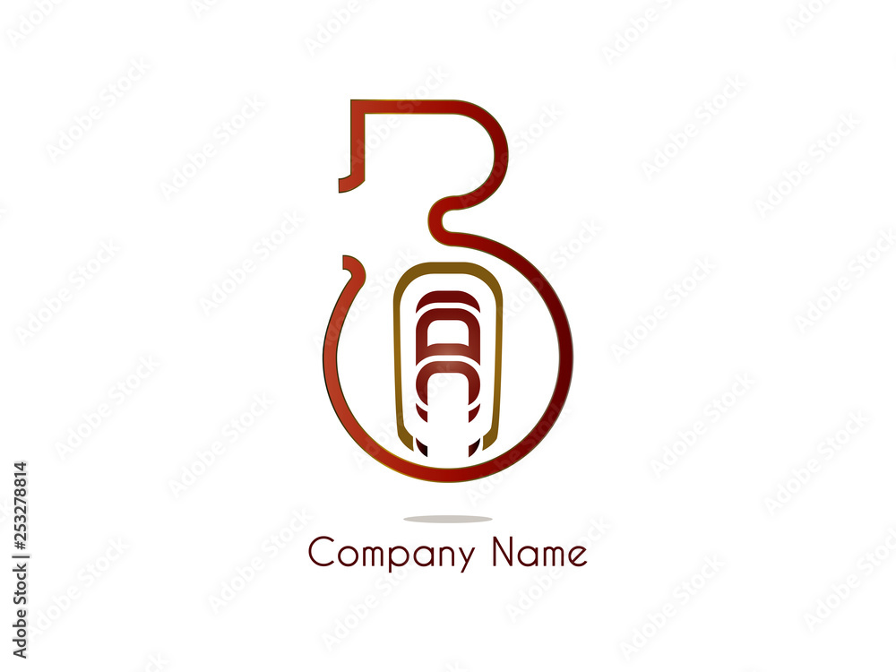 letter BA combination for company design logo branding letter element letter BA combination for company design logo branding letter element