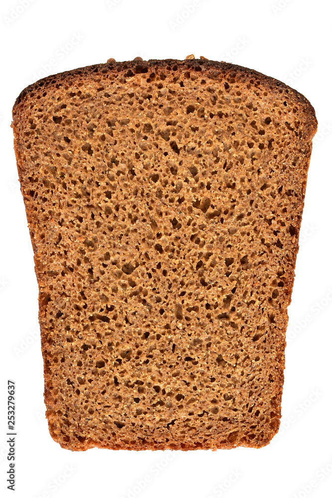 Sliced rye bread isolated on white background. Sliced rye bread isolated on white background.