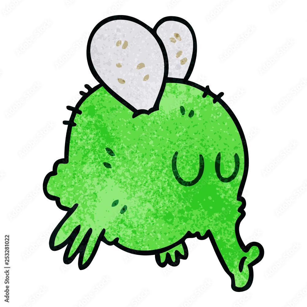 quirky hand drawn cartoon fly quirky hand drawn cartoon fly