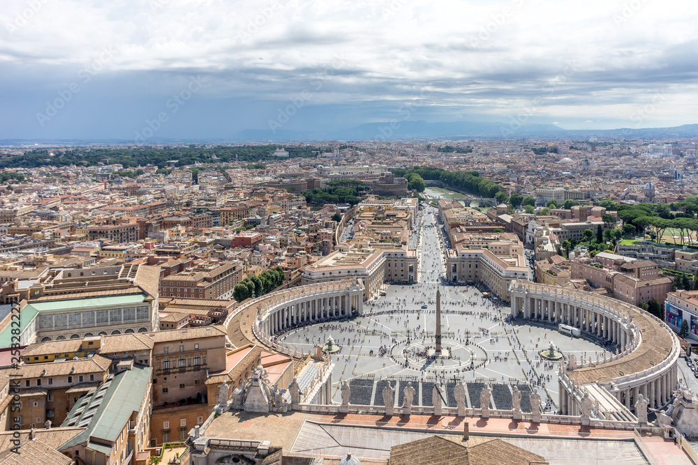 Italy, Rome, Vatican City, St. Peter's Square, a view of St. Peter's Square