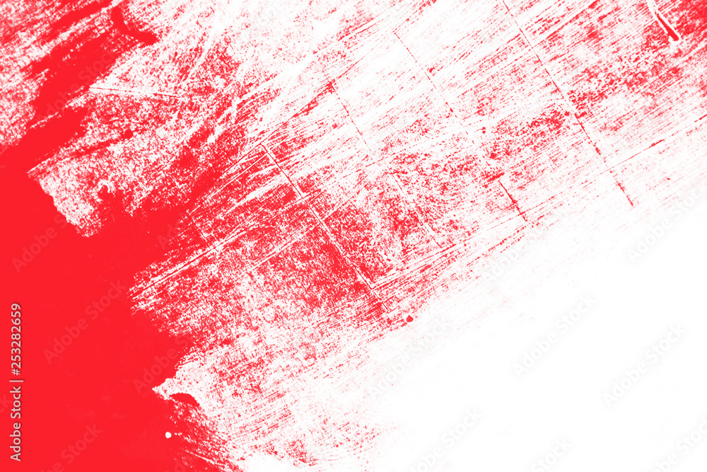 red and white paint brush strokes background 