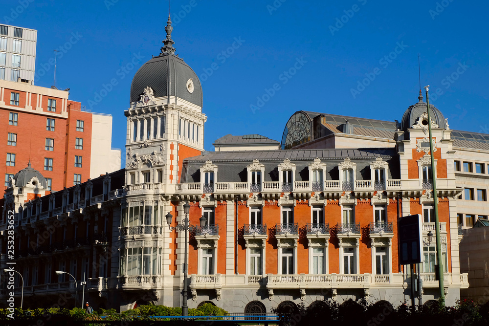 Historic center in Madrid, Spain