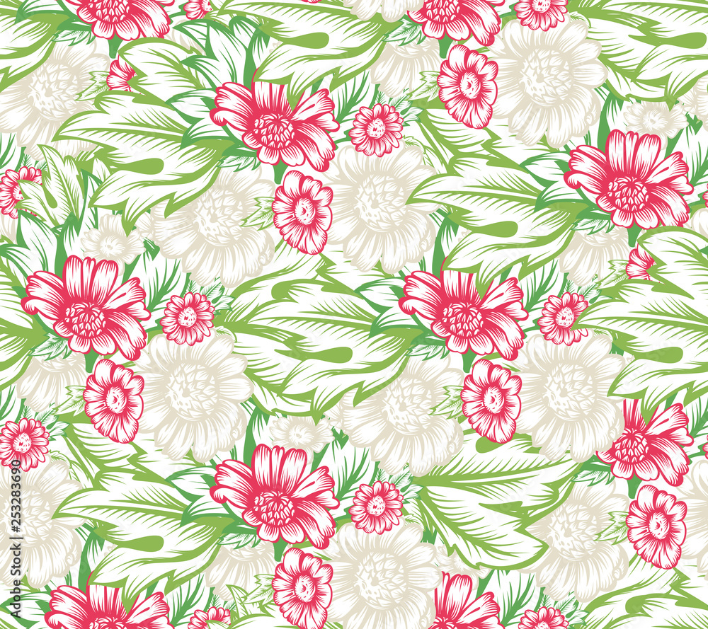 Seamless pattern with Flowers Seamless pattern with Flowers