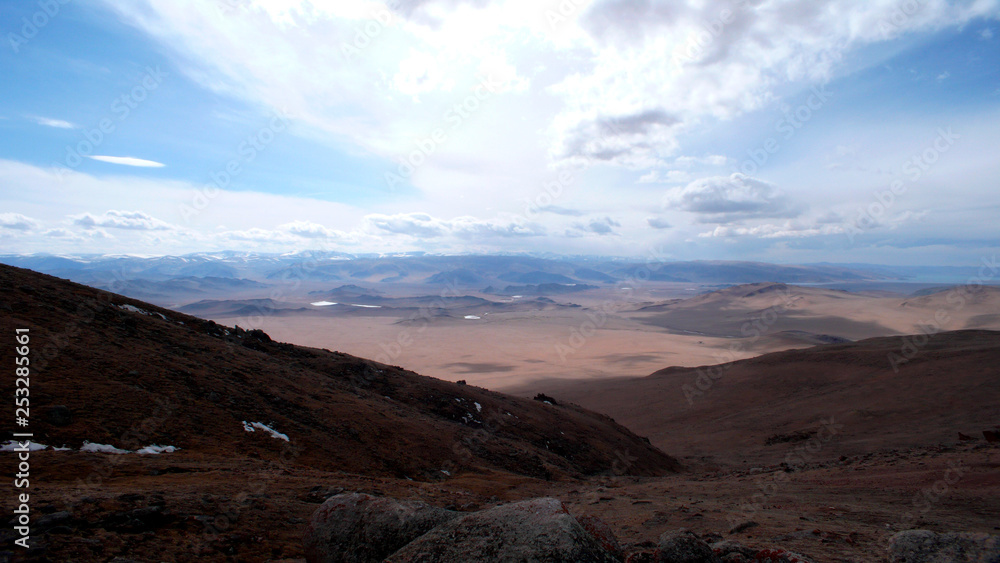 Mountains near the Tolbo lake in the Western Mongolia