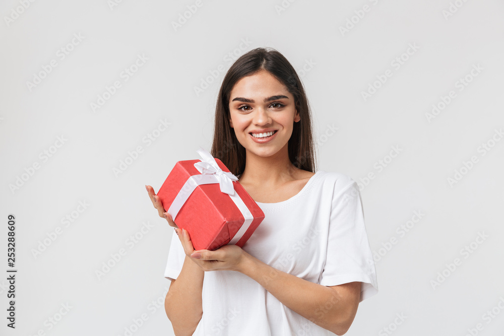 Portrait of a beautiful young woman casualy dressed Portrait of a beautiful young woman casualy dressed