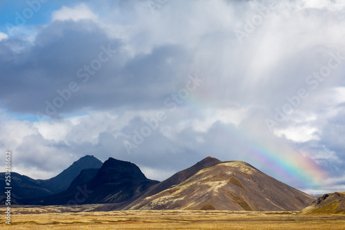 Iceland. Beautiful summer landscapes with a view of the nature of the island