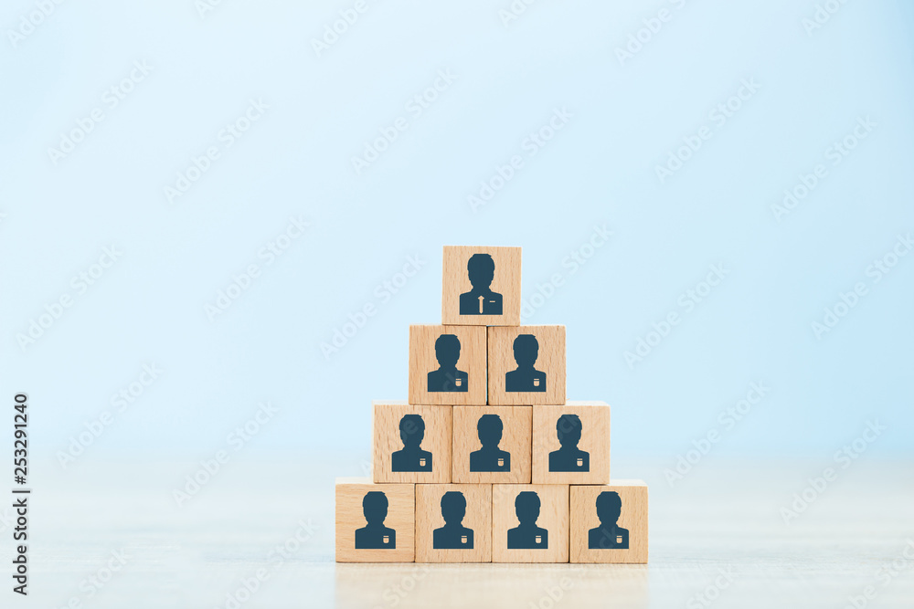 Fototapeta premium Human resource management and recruitment business concept, Business Strategy to succeed in today's highly active business practices.