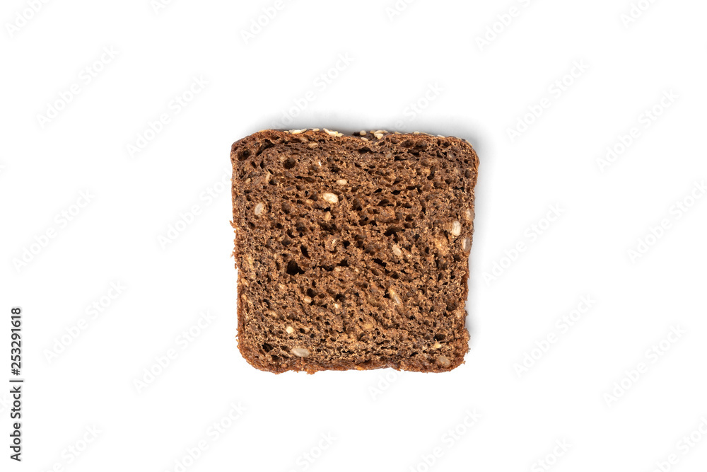 Rye bread isolated on white background. Rye bread isolated on white background.