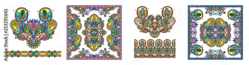Traditional ornamental floral paisley bandanna