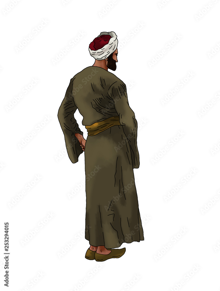 arab man in traditional clothes