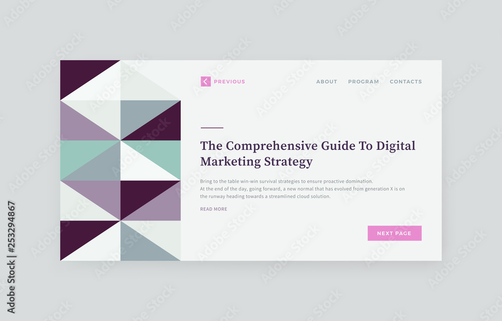 Abstract Website Presentation Layout Abstract Website Presentation Layout