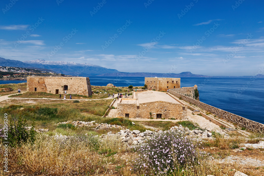 The Venetian castle Fortezza in Rethymno, Crete, Greece