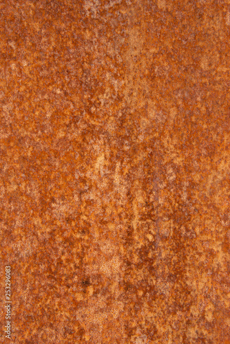 Old Distressed Brown Terracotta Copper Rusty Stone Background with Rough Texture Multicolored Inclusions. Stained Gradient Coarse Grainy Surface