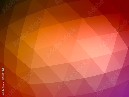 Design template for brochures with polygonal colorful background. 3D rendering