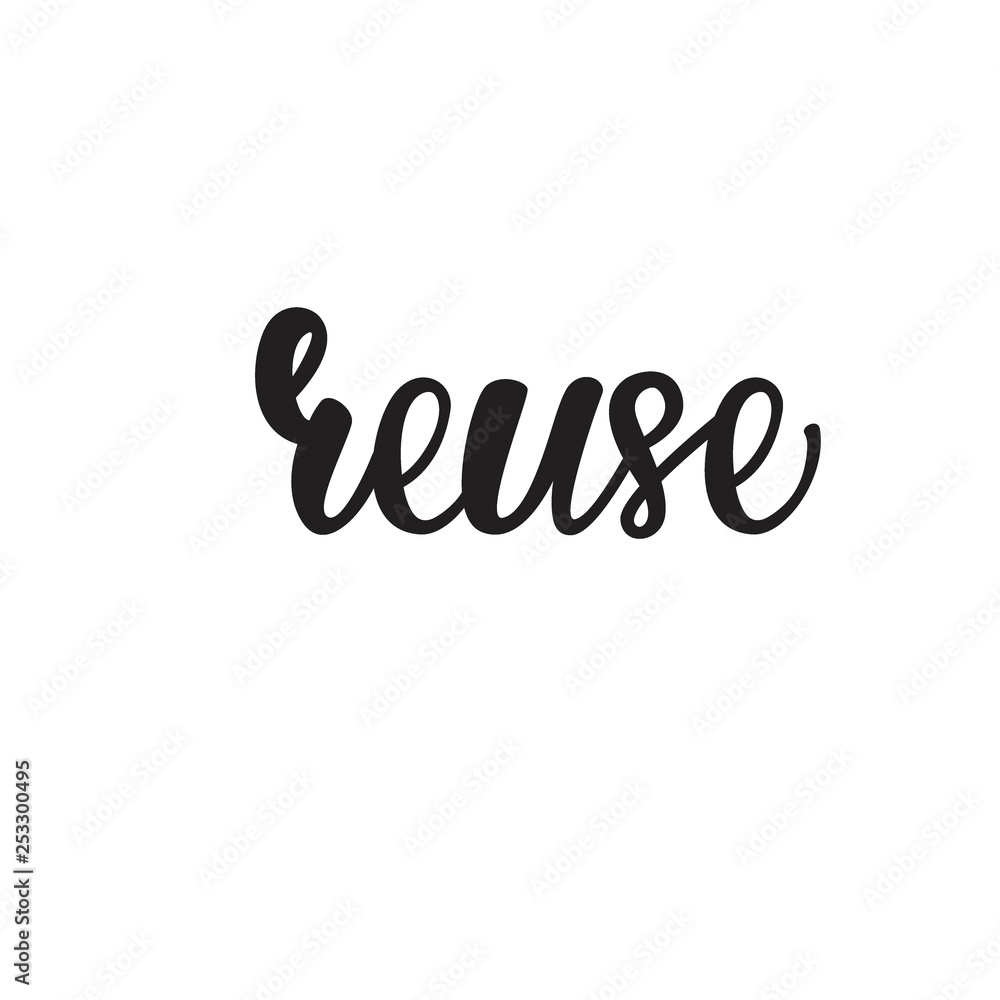 Reuse Lettering design. Vector illustration. Reuse Lettering design. Vector illustration.