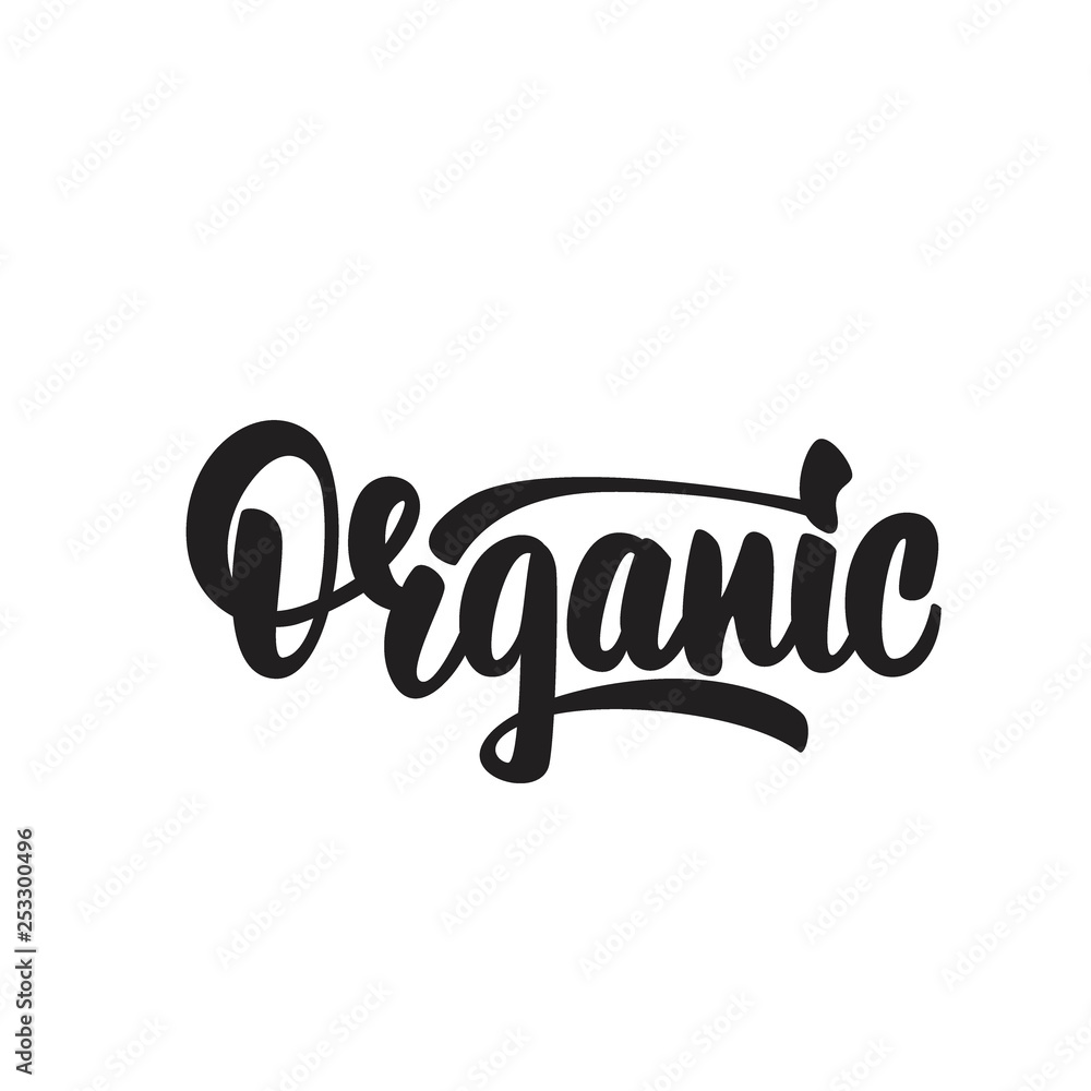 Obraz premium Organic Lettering design. Vector illustration.