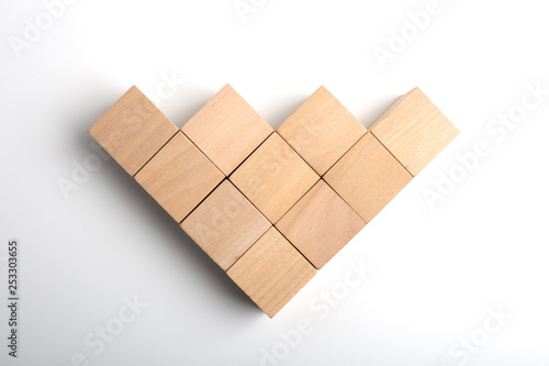 Wood Blocks Isolated On White