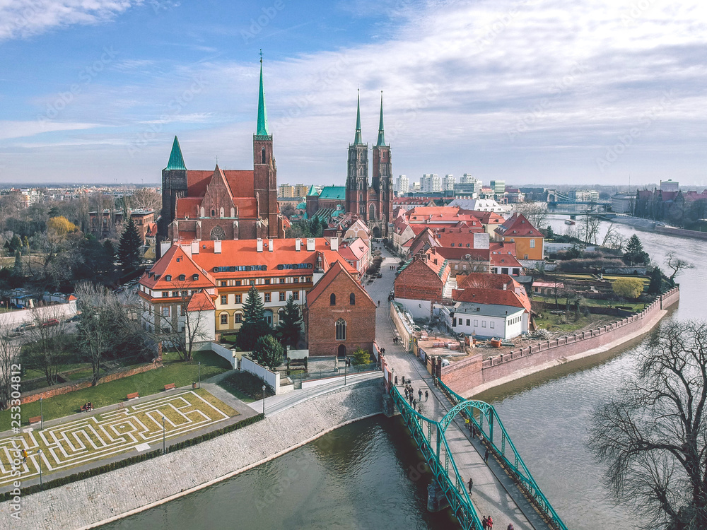 Tumski Island in Wroclaw