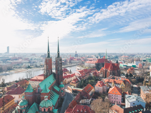 Obraz na płótnie Tumski Island in Wroclaw w salonie