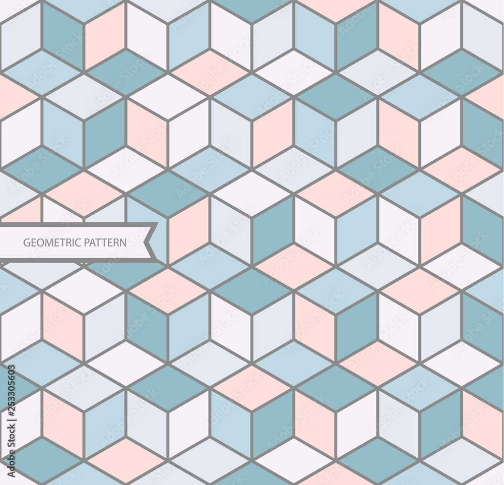 abstract background with squares, geometric shape seamless pattern, pastel colour modern design, cube shape abstract background with squares, geometric shape seamless pattern, pastel colour modern design, cube shape