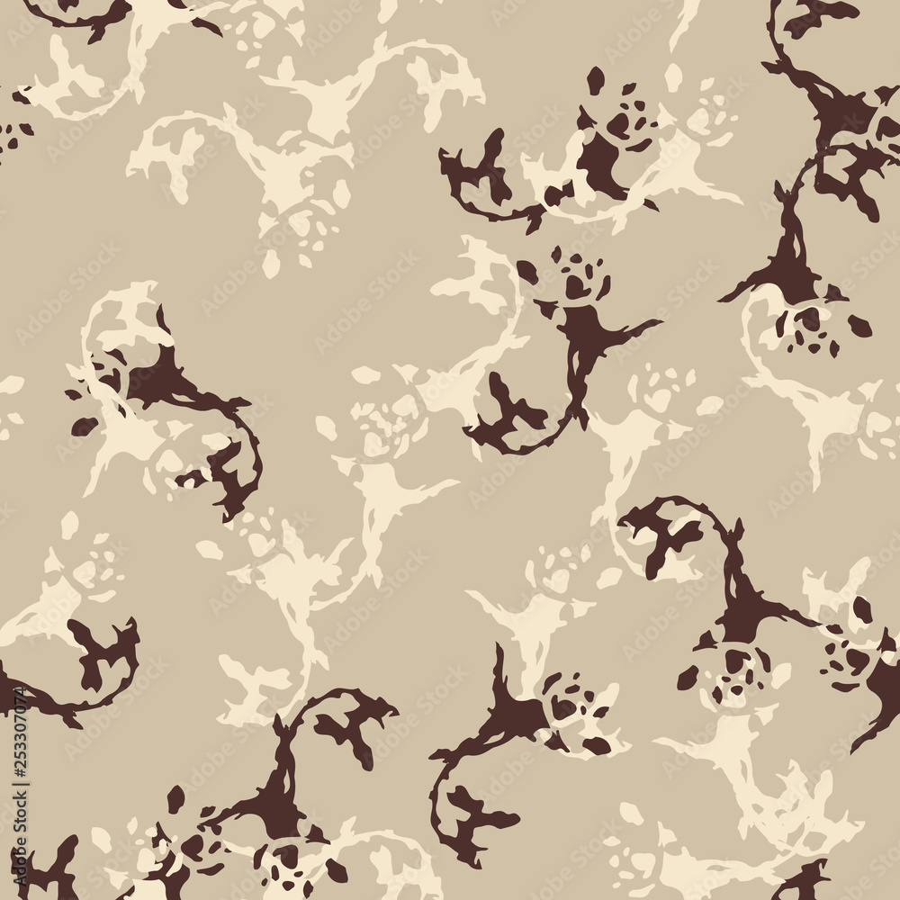 Urban UFO camouflage of various shades of beige and brown colors Urban UFO camouflage of various shades of beige and brown colors