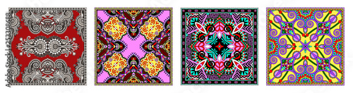 Traditional ornamental floral paisley bandanna