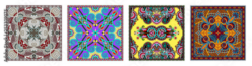 Traditional ornamental floral paisley bandanna