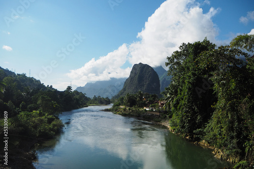 Landscape of Nam Song river