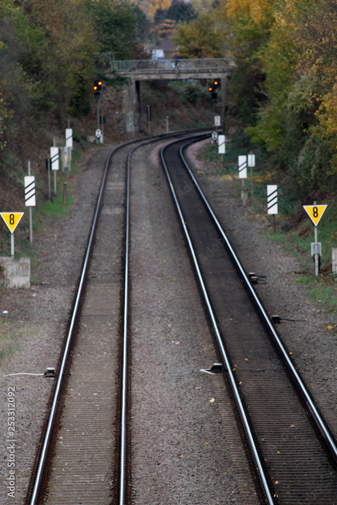Railway tracks near Bonn, Germany