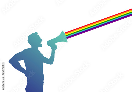 megafono, manifestazione, comunicazione, comunicare