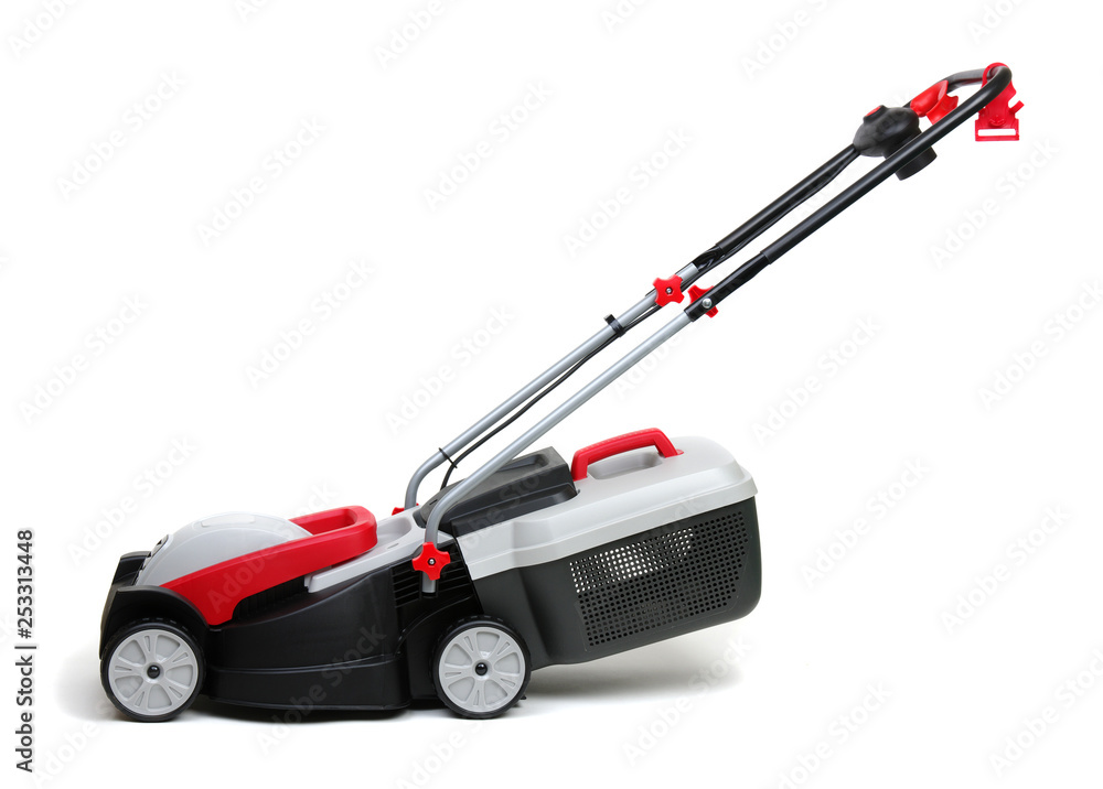 Lawn mower isolated on white Lawn mower isolated on white