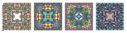 Traditional ornamental floral paisley bandanna