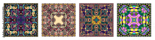 Traditional ornamental floral paisley bandanna