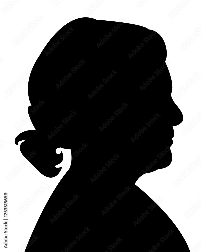 a woman head silhouette vector a woman head silhouette vector