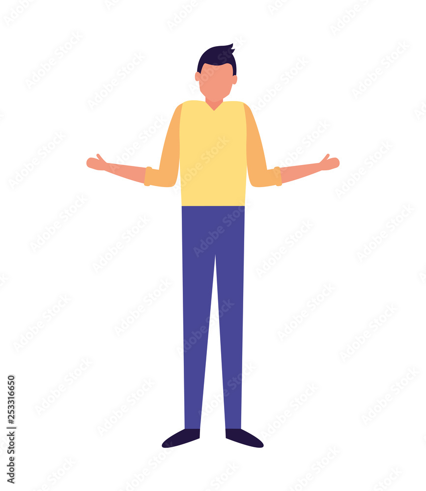 man character standing man character standing