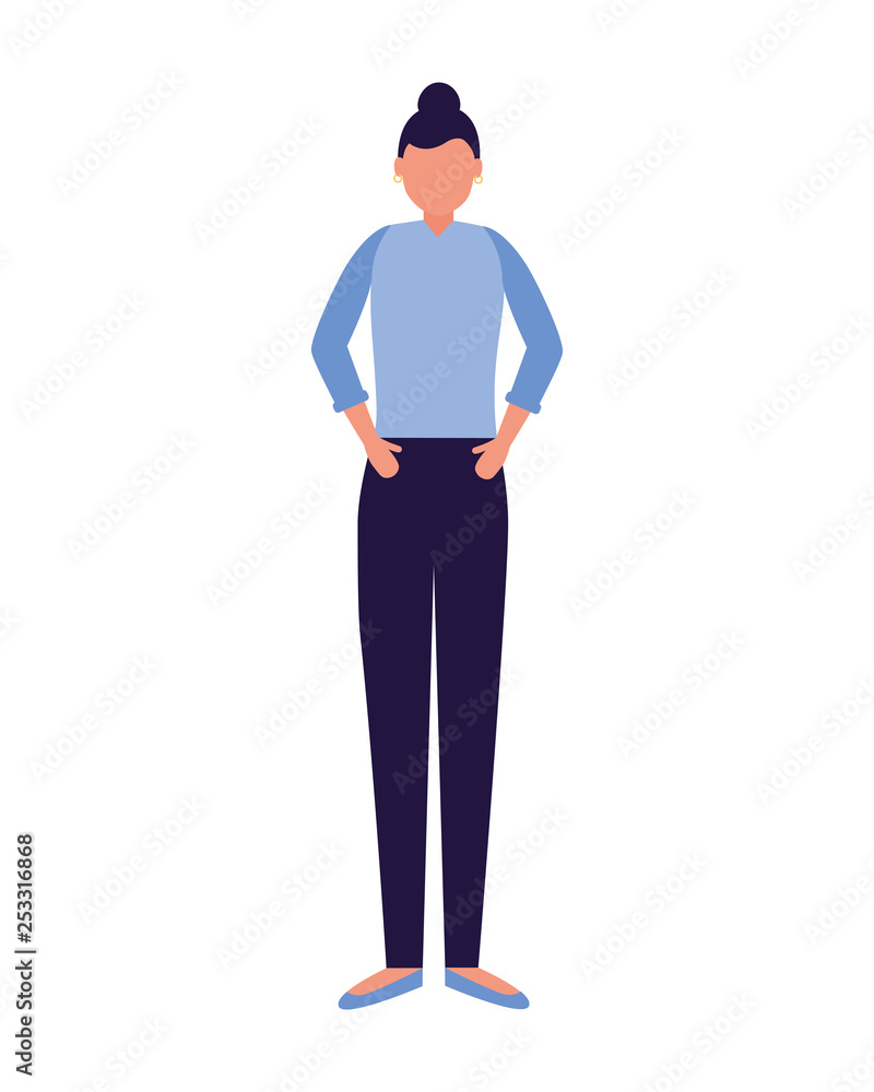 woman character standing woman character standing