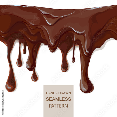 vector syrup drip pattern on cake layers