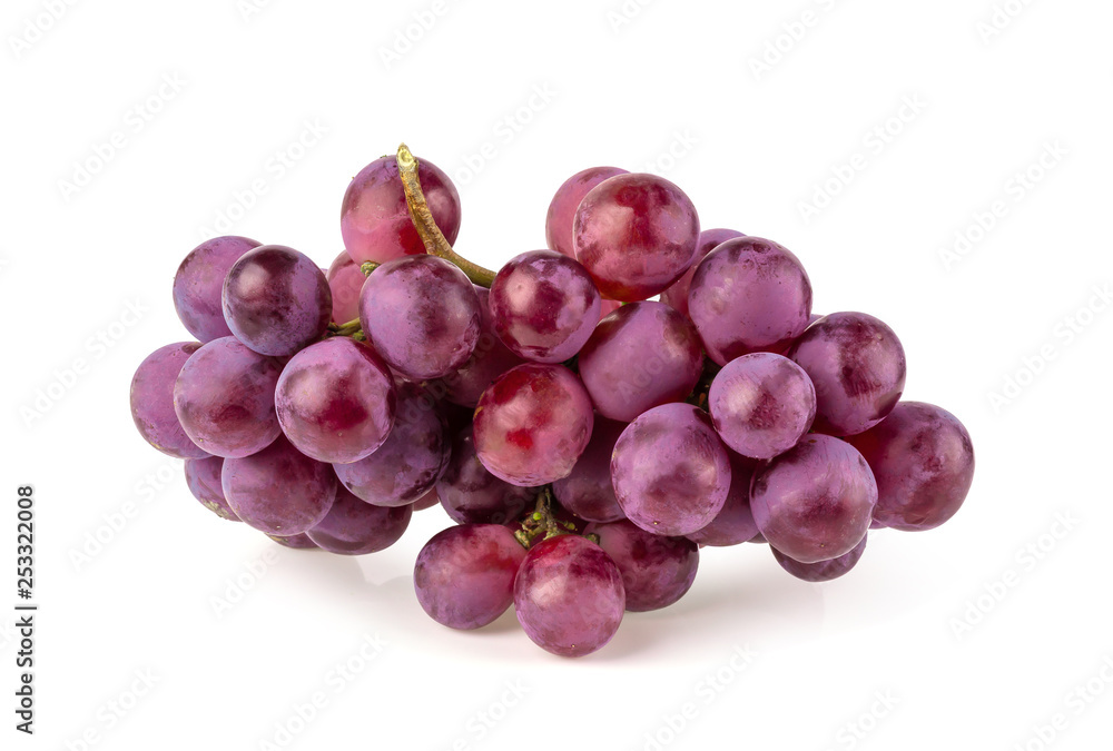 Red Grapes isolated on a white background Red Grapes isolated on a white background