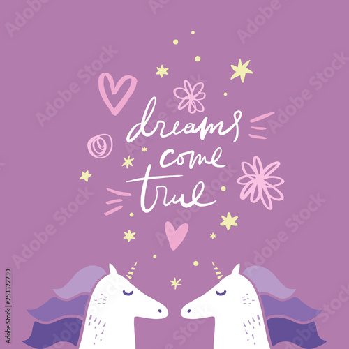 Unicorns nursery wall art, animal prints, baby room pictures, commercial and personal use clip art, vector graphics © Knstart Studio