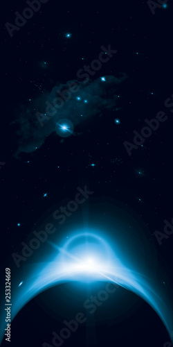 Sunrise in space