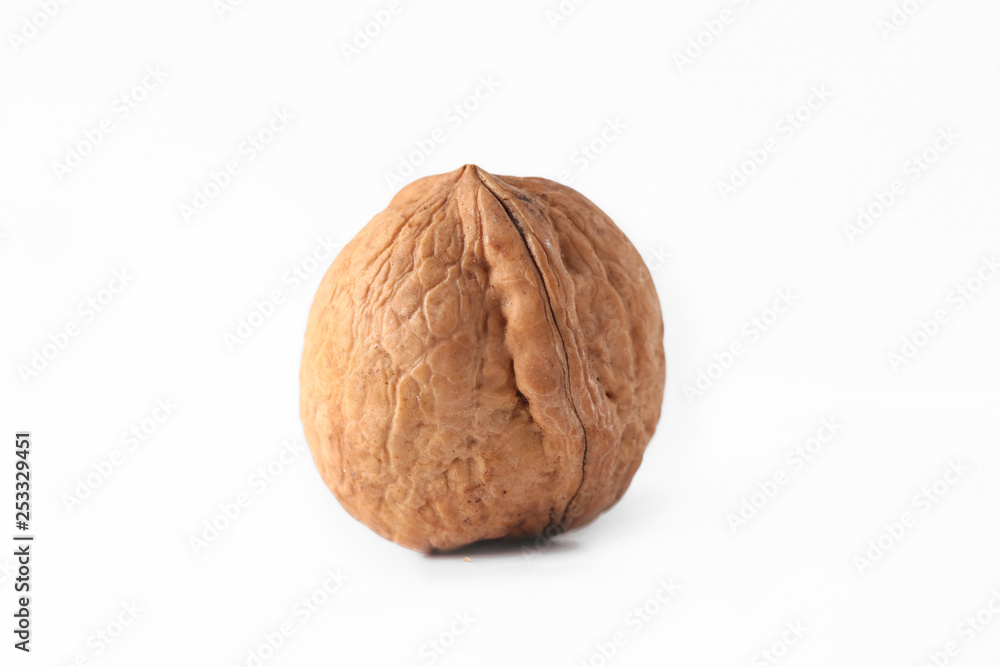 Walnuts isolated on white background. Walnuts isolated on white background.