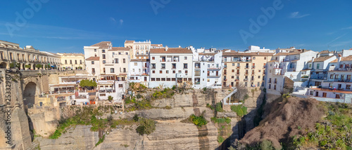 Fototapeta Naklejka Na Ścianę i Meble -  Ronda, Spain old town cityscape on the Tajo Gorge