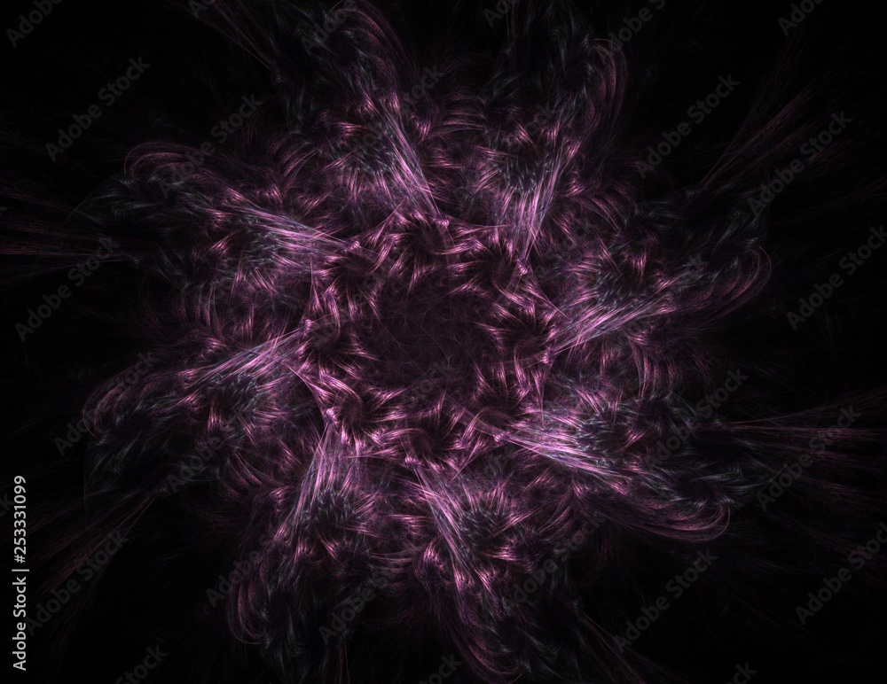 Fototapeta premium Geometry of Space series. Visually attractive backdrop made of conceptual grids curves and fractal elements suitable as element for layouts on physics mathematics technology science and education