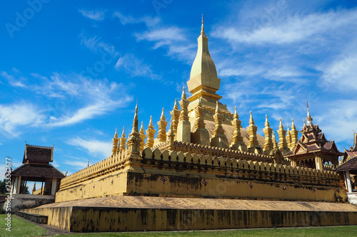 Pha That Luang Temple in Vientiane, Laos