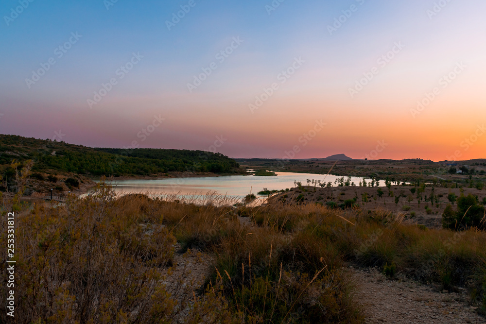 View of swamp in Almansa, Castilla La-Mancha, Spain. View of swamp in Almansa, Castilla La-Mancha, Spain.