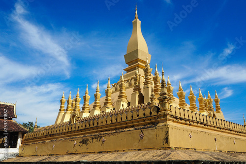 Pha That Luang Temple in Vientiane, Laos