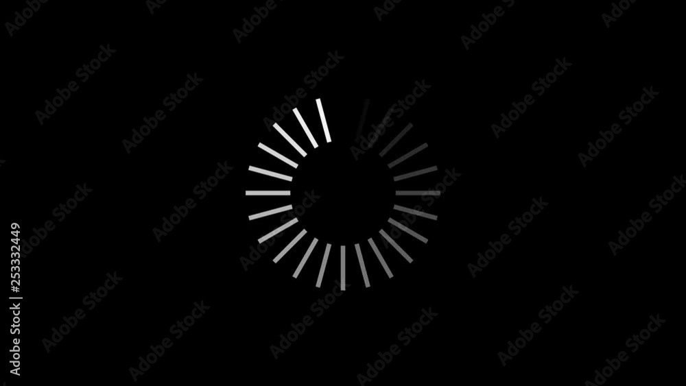 4k Loading screen - White line on Black background. animation circle ring. 4k Loading screen - White line on Black background. animation circle ring.