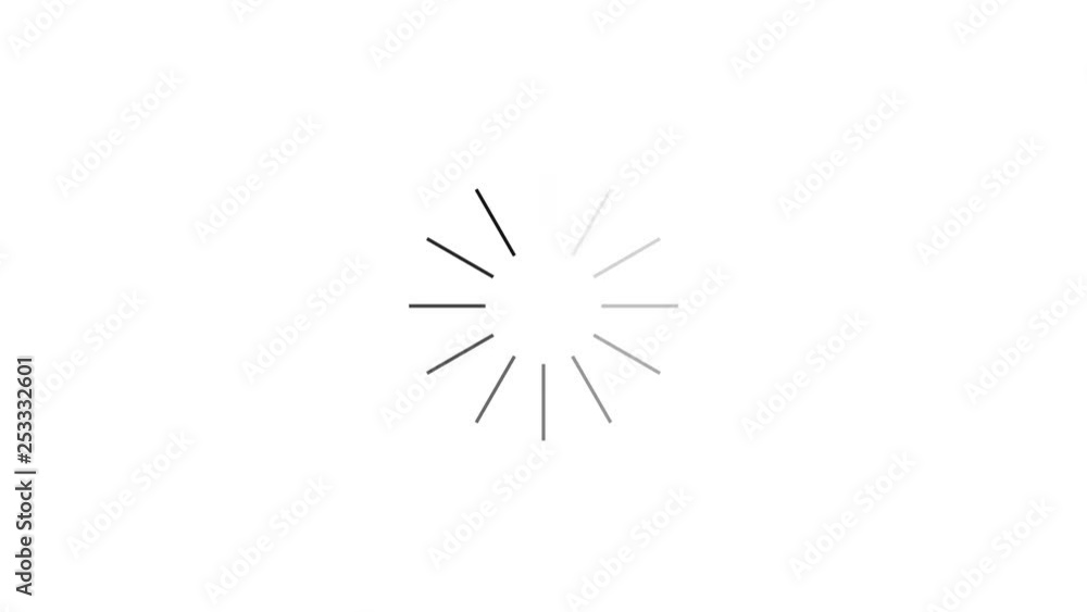 4k Loading screen - black on white background. animation circle ring 4k Loading screen - black on white background. animation circle ring